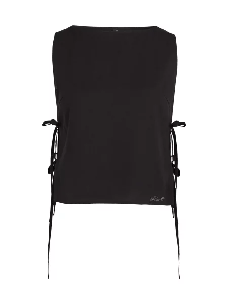 Karl Lagerfeld Top negru alb