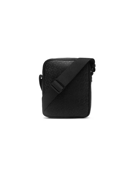 Tommy Hilfiger Maža rankinė Th Embossed Flag Mini Reporter juoda