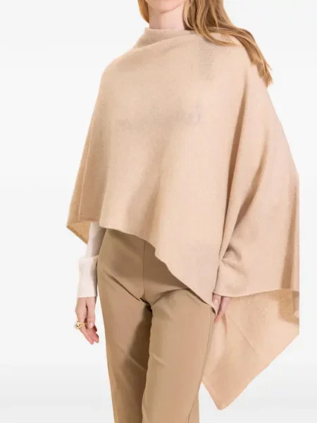Poncho Minnie Rose din cașmir roz