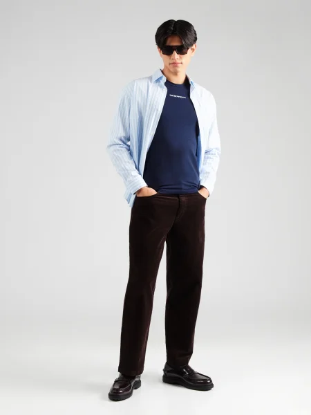 Emporio Armani Tricou bleumarin alb