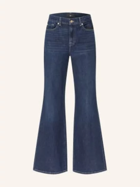 7 For All Mankind Dżinsy Z Rozszerzanymi Nogawkami Retro Flare blau