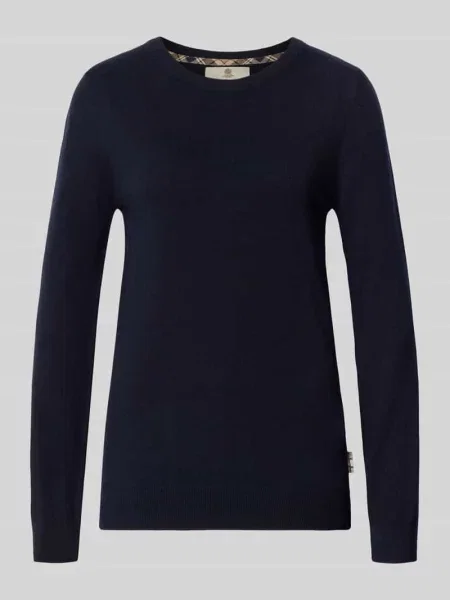 Barbour sweter z wełną Pendle granatowy