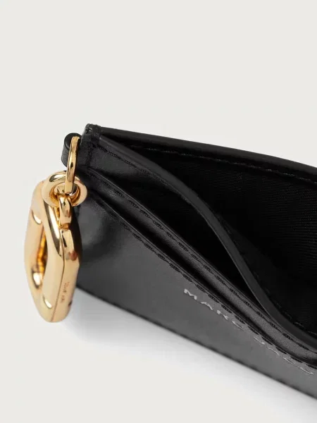 Bőr pénztárca Marc Jacobs fekete