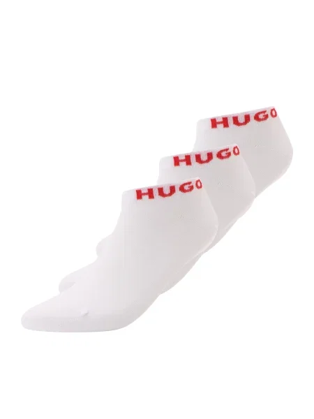 HUGO Nogavice rdeča bela