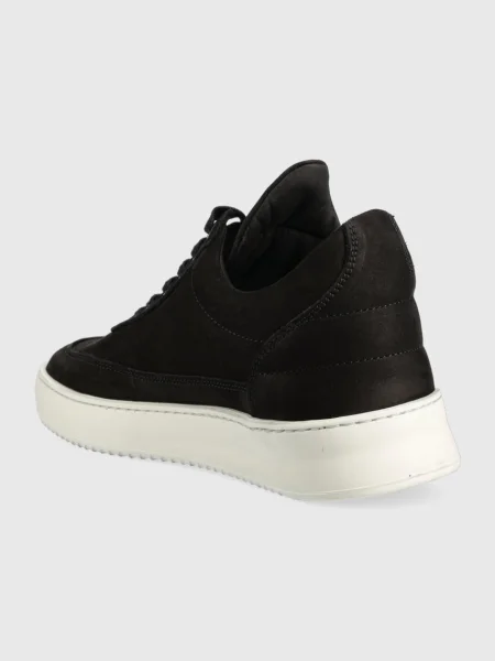 Semišové tenisky Filling Pieces černé