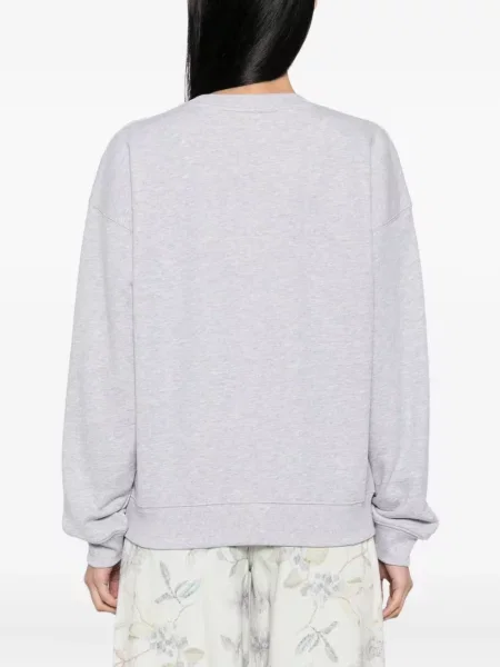 Hanorac Maison Kitsune cu broderie gri