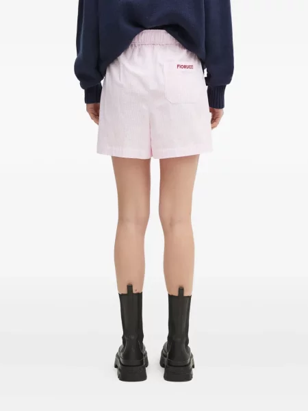 Pantaloni scurți Fiorucci în carouri roz