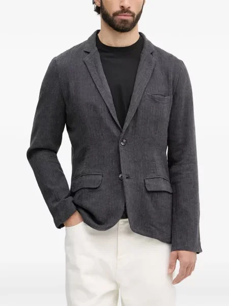 Sacou Lindbergh cu model herringbone gri
