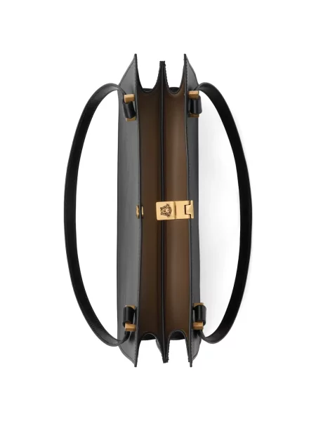 Geanta de piele Versace din piele negru