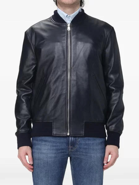 Geanta de piele Paul Smith negru