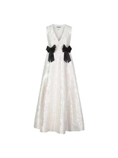 Sukienka maxi Ganni biała