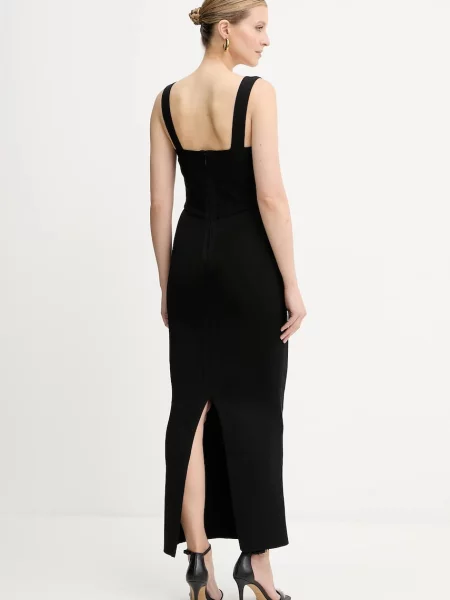 Herve Leger sukienka Alessia midi dopasowana czarny