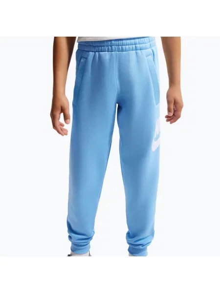 Gyerek nadrág Nike Club Fleece football blue/white. Méret: fehér