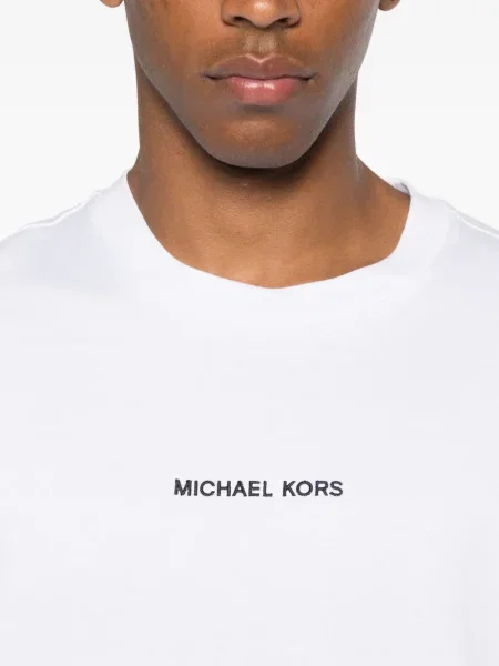 Tricou Michael Kors cu broderie alb