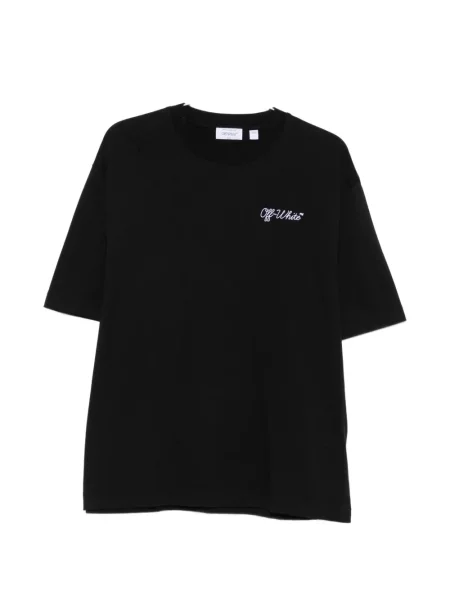 Tricou Off-white cu autograf alb