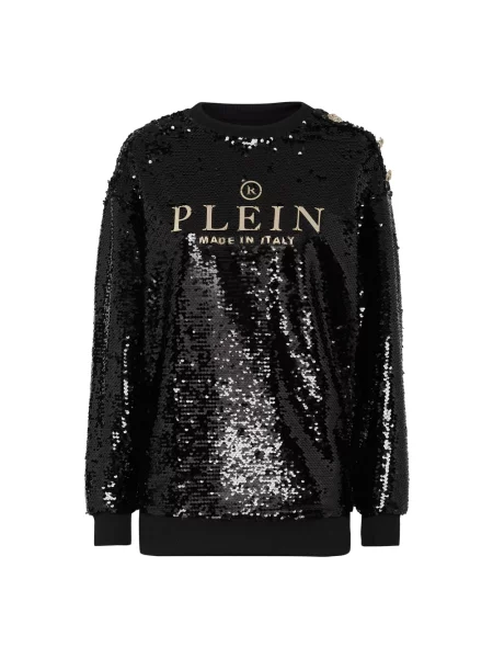 Bluza Philipp Plein z kryształkami czarna