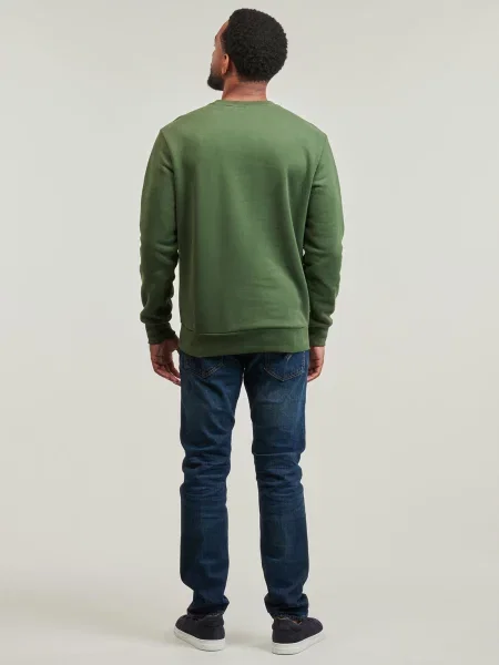 Mikina Timberland Embroidery Tonal Crew Neck black forest green černá