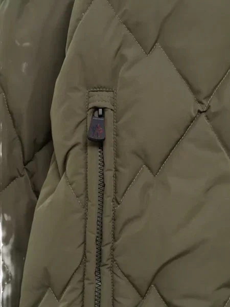 Matlasat geacă cu puf Moncler Grenoble verde