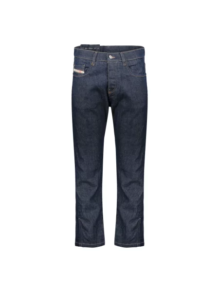 Jeansy straight leg Diesel niebieskie
