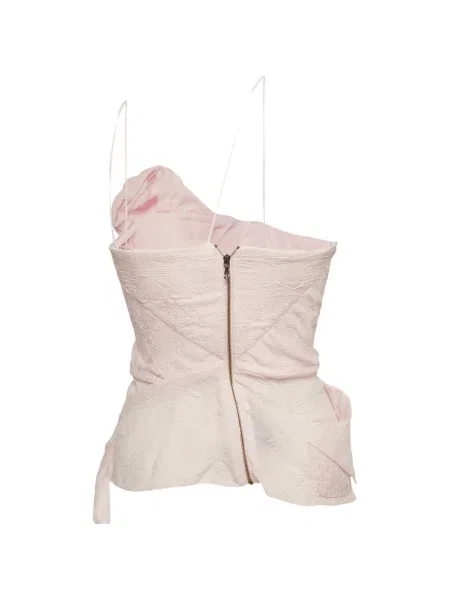 Top Roland Mouret drapat roz