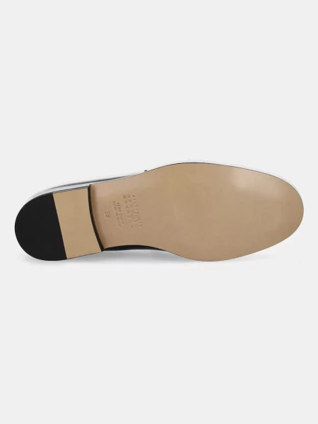 Кожаные мокасины Mm6 Maison Margiela черные