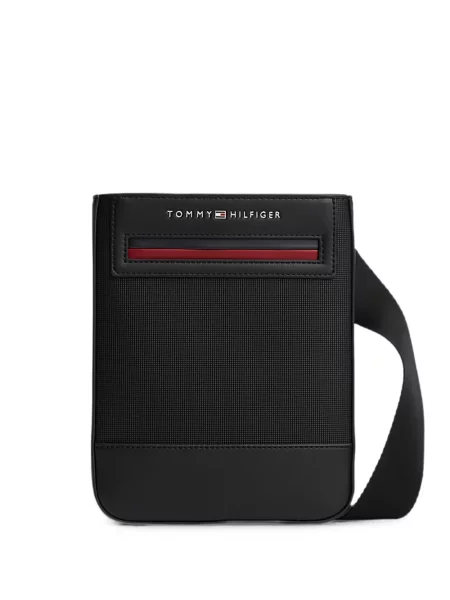 Geantă crossbody Tommy Hilfiger cu imagine negru