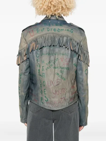 Geanta de piele Golden Goose albastru