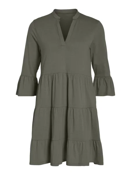 VILA Obleka SUMMER' kaki