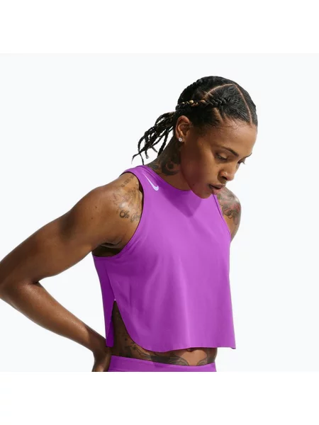 Tricou de alergare pentru femei Nike AeroSwift Dri-Fit ADV vivid purple/purple pulse violet