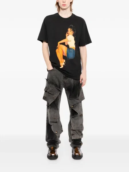 Tricou Melt cu imagine negru