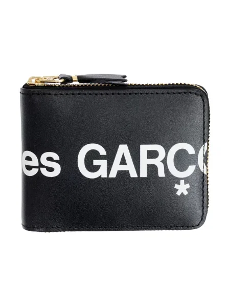 Portfel Comme Des Garcons skórzany czarny