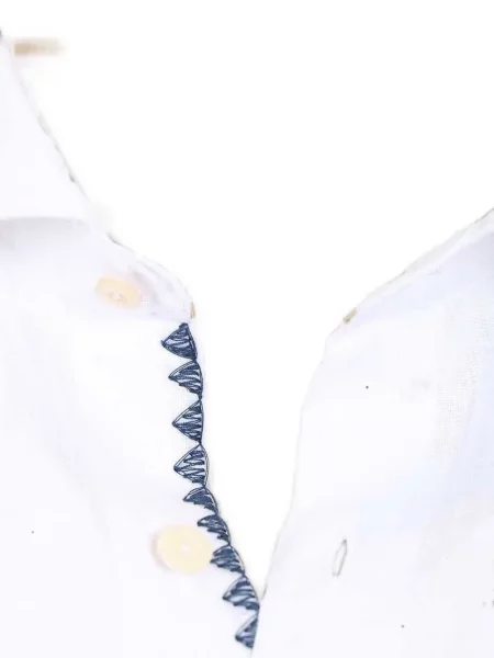 Cămașă Al Duca D’aosta 1902 cu broderie alb