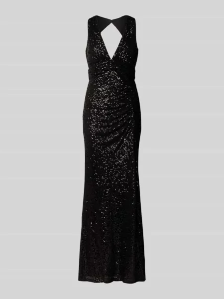 Sukienka wieczorowa z dekoltem w serek Jake*s Cocktail czarna