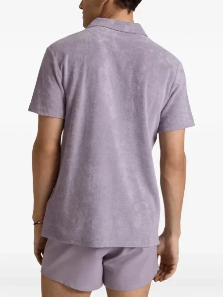 Tricou polo Vilebrequin din material terry violet