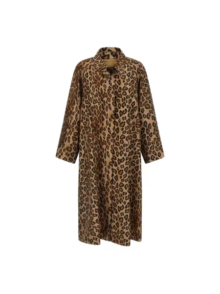 Trencz Alberto Biani z nadrukiem zwierzęcym brązowy