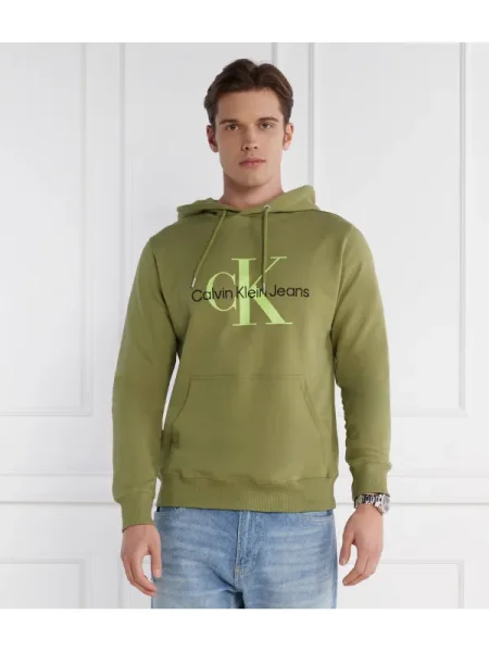 Calvin Klein Jeans Hanorac seasonal monologo verde