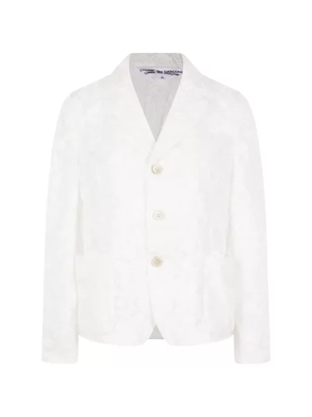 Sacou Comme Des Garçons cu model floral din jacard