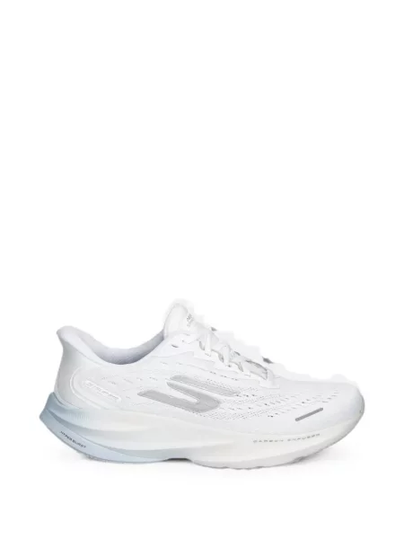 Sneakerși Skechers cu șireturi din dantelă alb