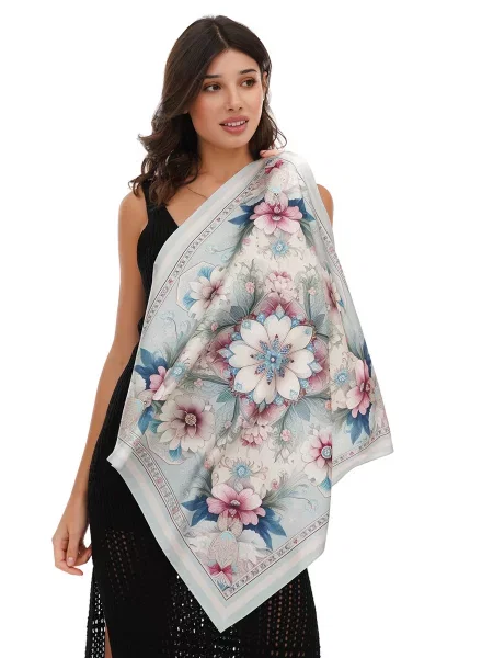 MyScarf Basic Хустка Шовк білий