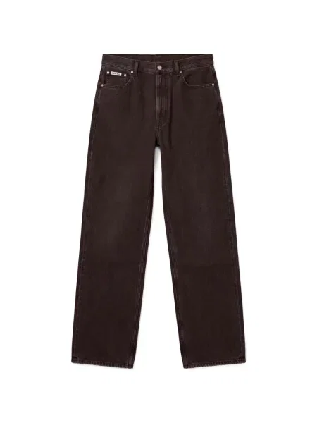 Blugi cu picior larg Calvin Klein negru