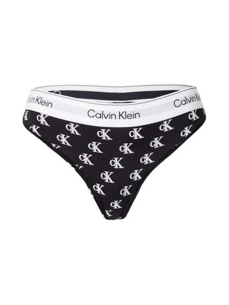 Calvin Klein Underwear Tanga negru alb
