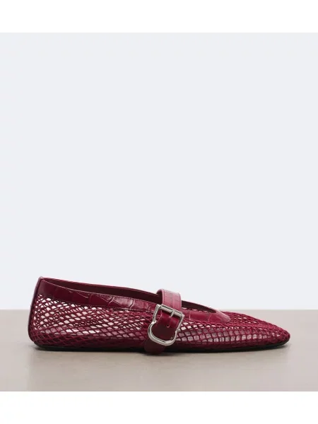 Balerini Alaïa plasă de plasă roșu