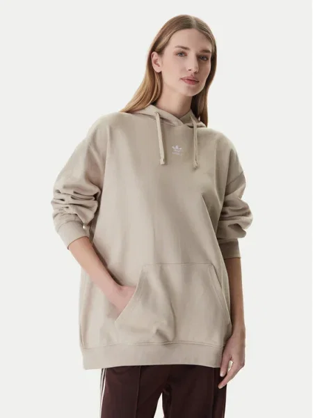 Adidas Суитшърт Essentials Oversize бежов