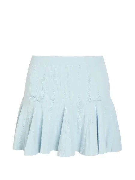 Fusta mini Loveshackfancy cu funde albastru