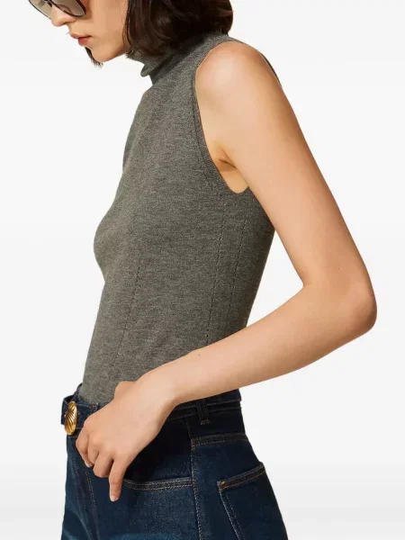 Top Twinset tricotate gri