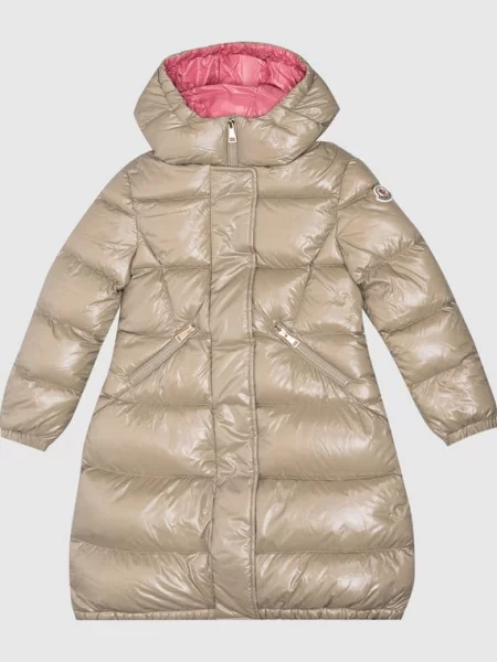 Детский пуховик Moncler Enfant бежевый