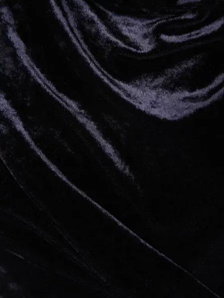 Tricou Giorgio Armani de catifea drapate albastru