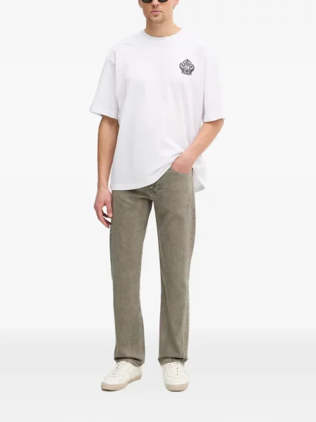 Tricou Just Cavalli cu autograf alb