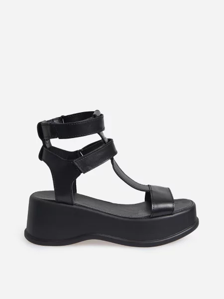 Шкіряні Босоніжки ISSA Plus чорний