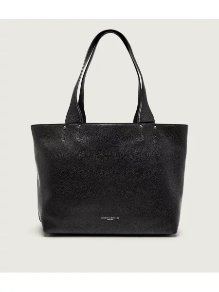 GIANNI CHIARINI Bőr shopper táska Barbara fekete